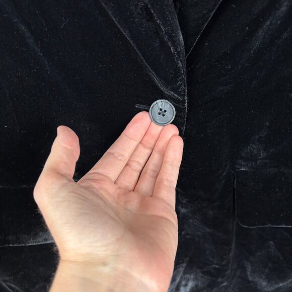 Old Navy NEW Party Blazer Black Velvet XXL Tall 752079 holiday evening event - Picture 4 of 12